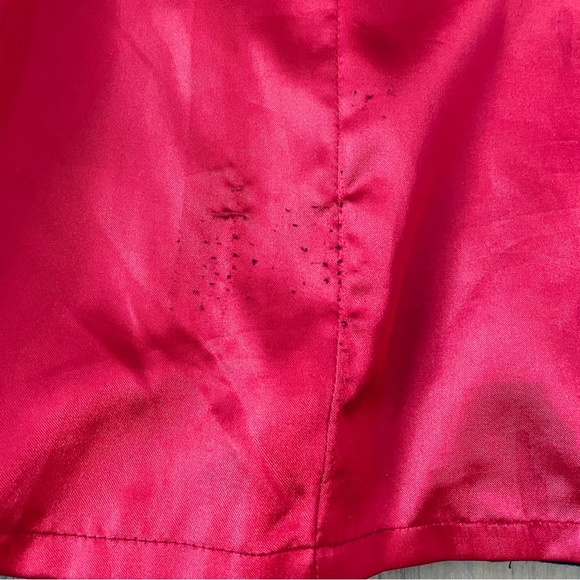 Miss Sixty M60 Wool Blend Coat Women’s Size Small Red Lining Black Belated - Picture 12 of 13